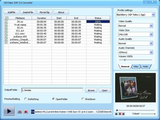 DDVideo 3GP Video Converter