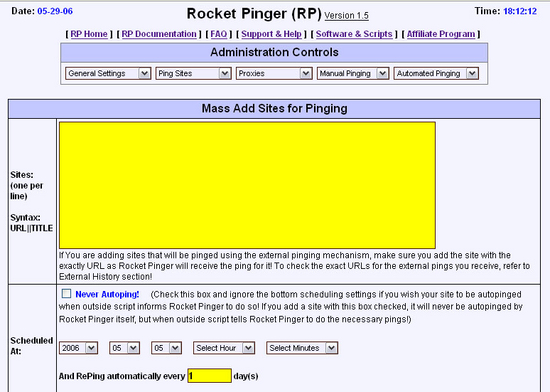 Rocket Pinger