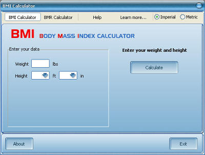 bmi calculator screenshot diet
