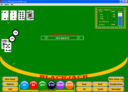 freeware blackjack