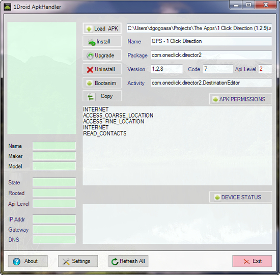 1Droid ApkHandler