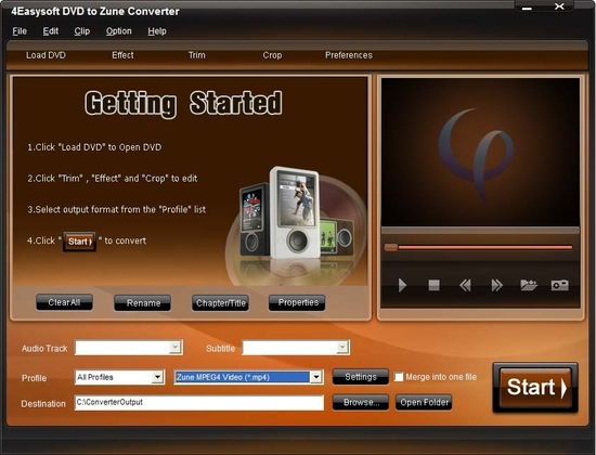 4Easysoft DVD to Zune Converter