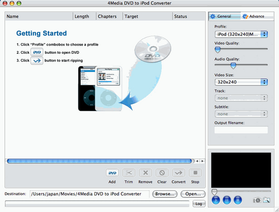 4media DVD to iPod Suite for Mac