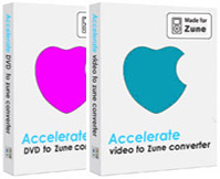 Accelerate DVD to Zune Converter + Video