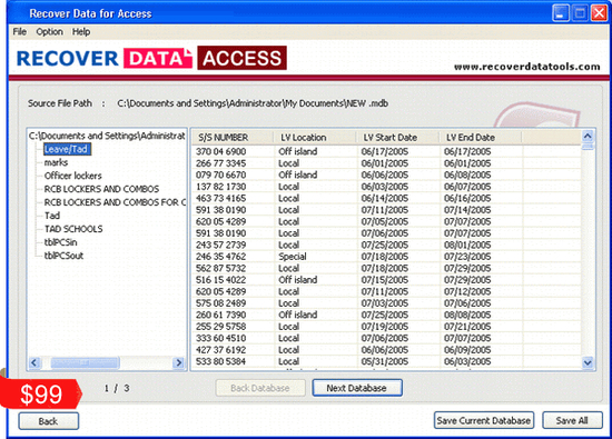 Access Repair Tool