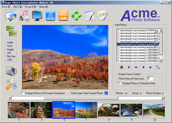 ACME Photo Screensaver Maker