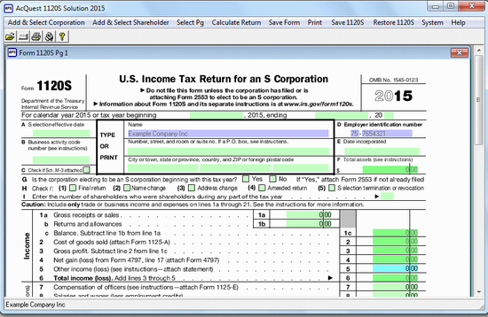 AcQuest 1120S Solution 2015