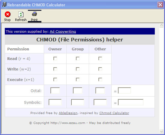 Ad Copywriting CHMod Calculator