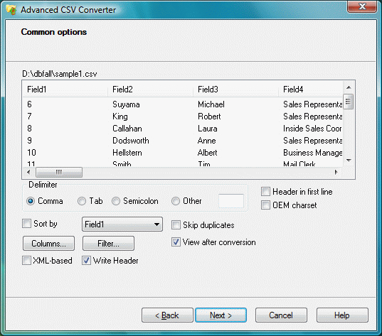 Advanced CSV Converter