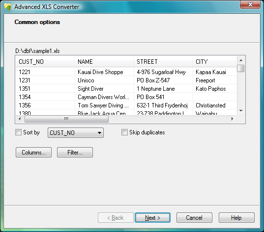 Advanced XLS Converter