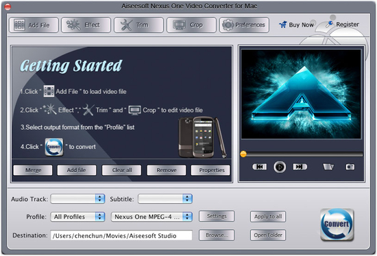 Aiseesoft Mac Nexus One Video Converter