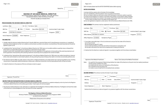 AMD Form - Sample