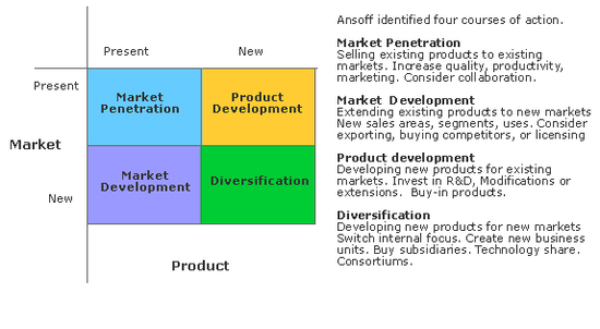 Ansoff Diversification (MBA)