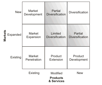 Ansoff Product Diversification Software