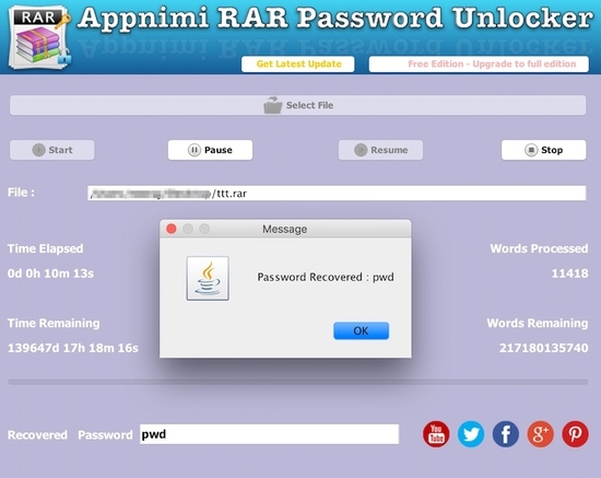 Appnimi Rar Password Unlocker