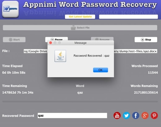 Appnimi Word Password Recovery