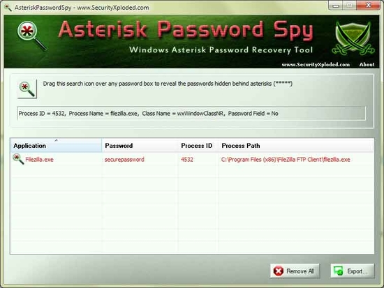 Asterisk Password Spy