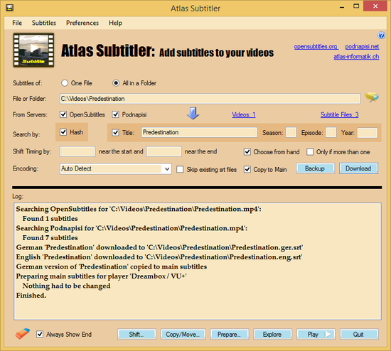 Atlas Subtitler