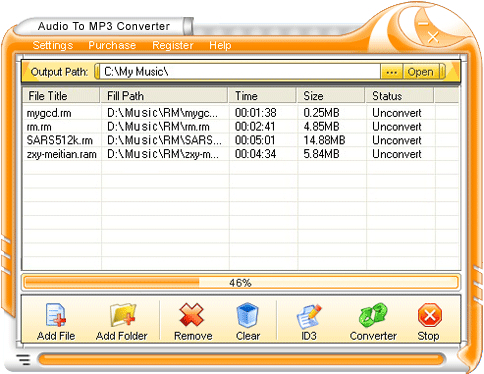 Audio To MP3 Converter