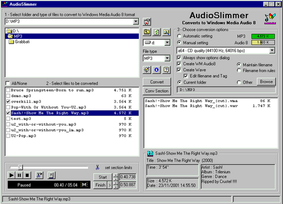 AudioSlimmer