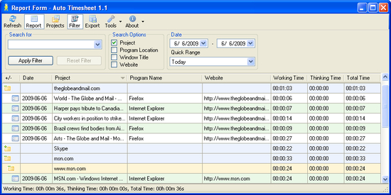 Auto Timesheet