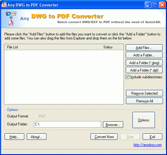 AutoCAD to PDF Converter 2010.1