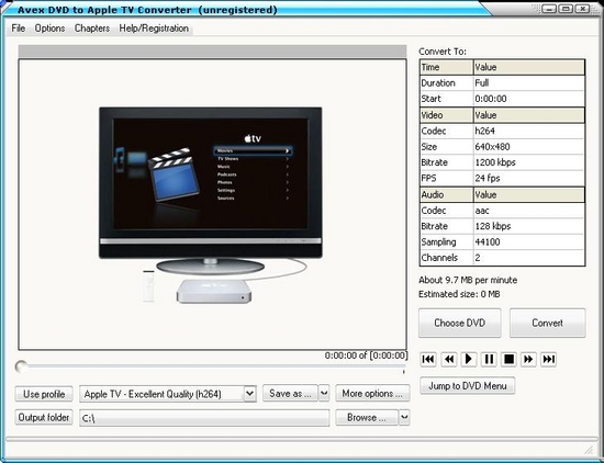 Avex-DVD to Apple Converter Tool