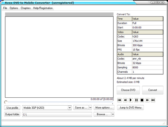 Avex-DVD to Mobile Converter