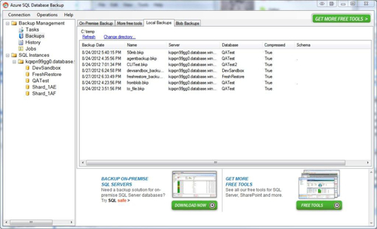 Azure SQL Database Backup