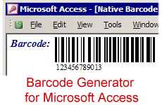 Barcode Generator for Microsoft Access