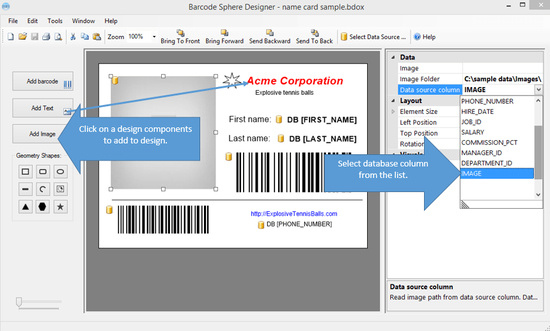 Barcode Sphere Designer