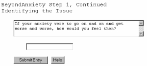 Beyond Anxiety, Free Self Help Software