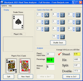 Blackjack 2021 Real-Time Analyzer