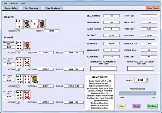 Blackjack System Trainer