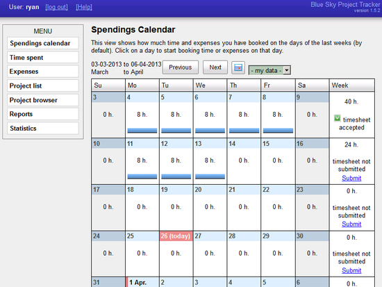 Blue Sky Project Tracker