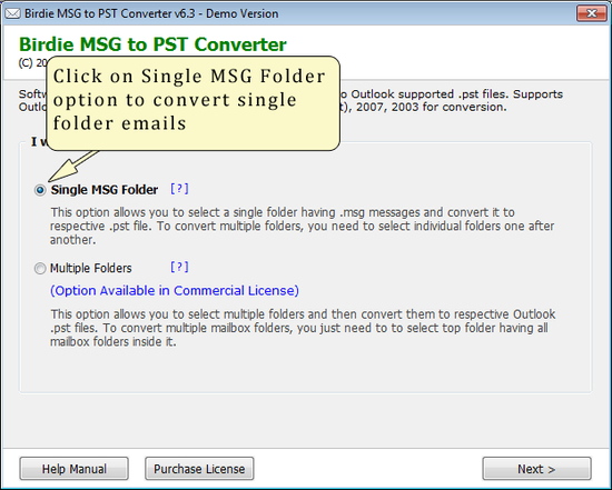 Bulk Convert MSG to PST