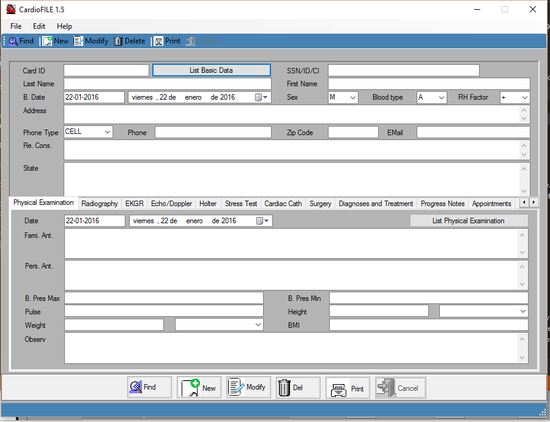 CardioFILE for Windows