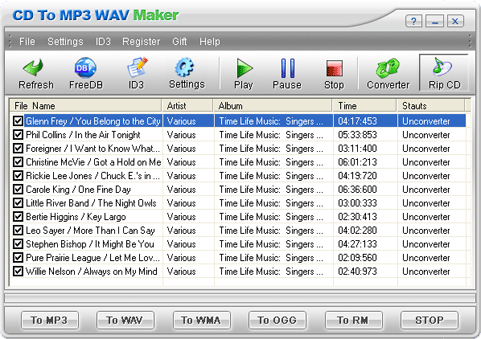 CD To MP3 WAV Maker