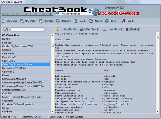 CheatBook Issue 05/2008