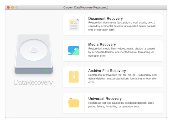 Cisdem DataRecovery for Mac