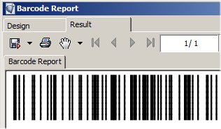 Code 128 Barcode for i-net Clear Reports