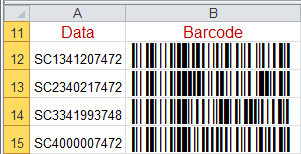 Code 128 Universal Barcode Font