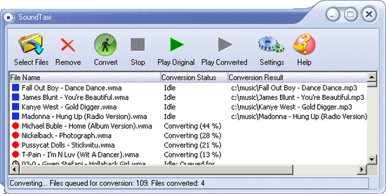 Convert DRM protected music file