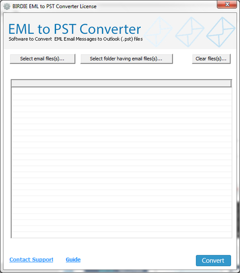 Convert EML files to Outlook PST