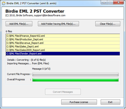 Convert EML PST