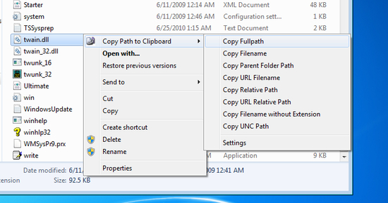 Copy Path to Clipboard