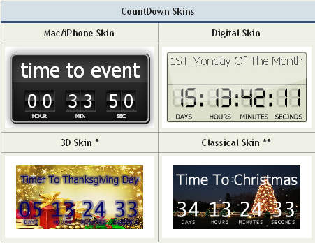 CountDown Timer in Flash for Website