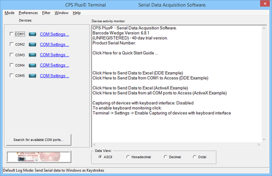 CPS Barcode Wedge