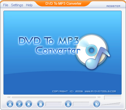 CrystalSoft DVD To MP3 Ripper