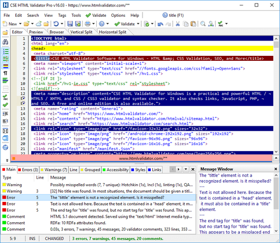 CSE HTML Validator Pro